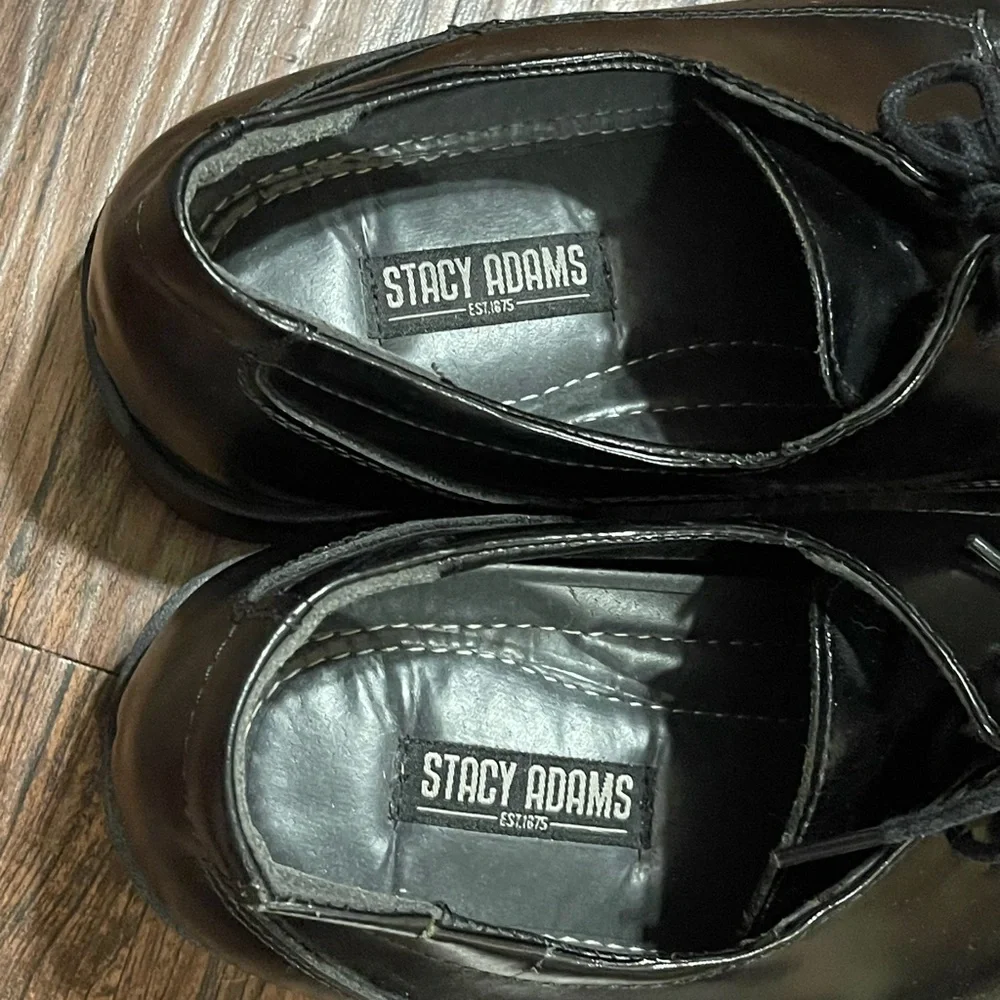 Stacy Adams Canton Oxford Dress Shoes Leather‎  Loafers Black—Men’s 9M